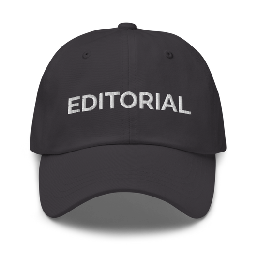 Editorial Hat - Dark Grey