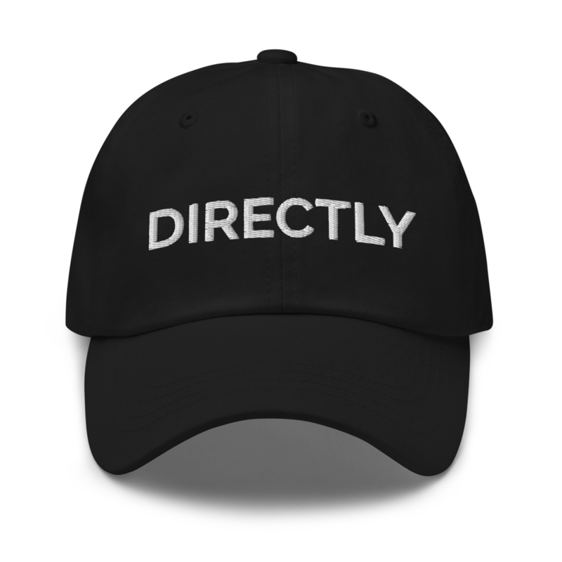 Directly Hat - Black