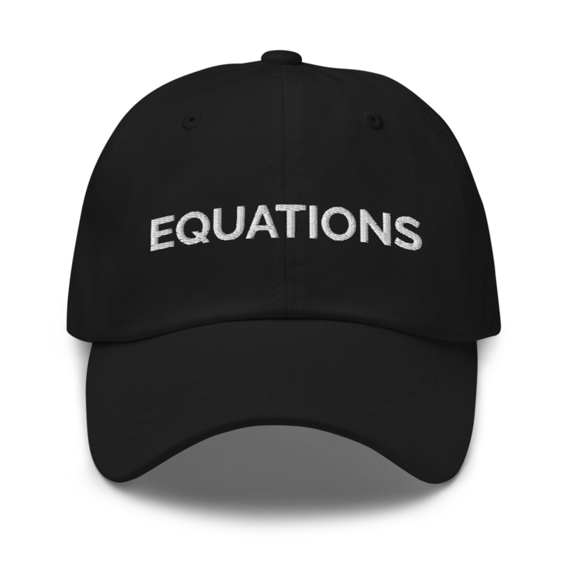 Equations Hat - Black