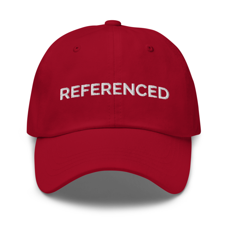 Referenced Hat - Cranberry