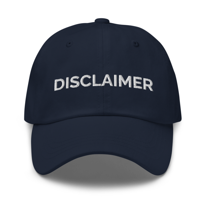 Disclaimer Hat - Navy