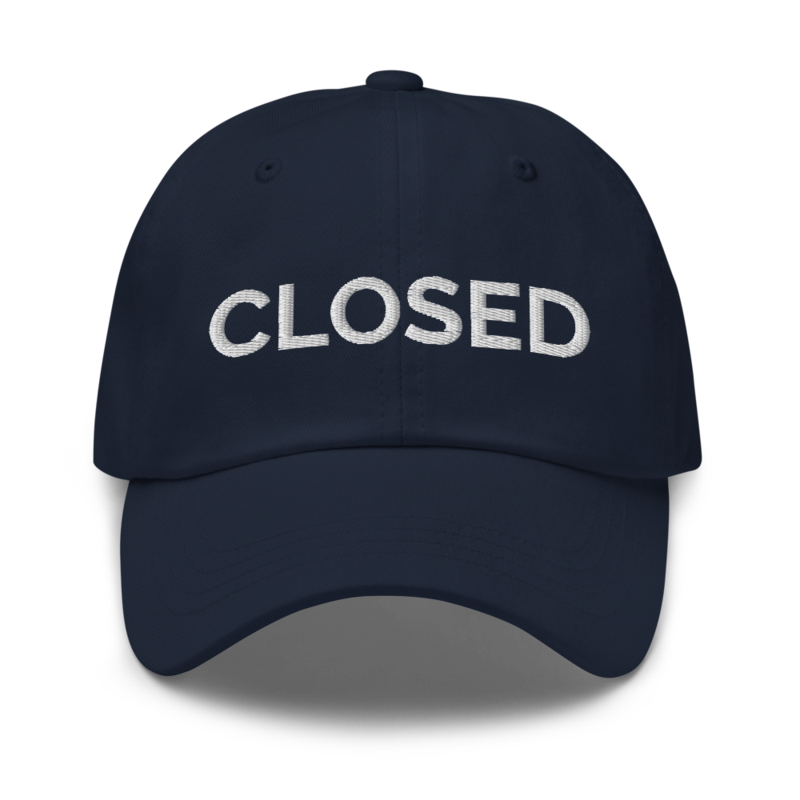 Closed Hat - Navy