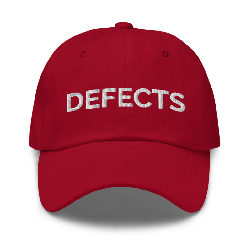 Defects Hat - Cranberry