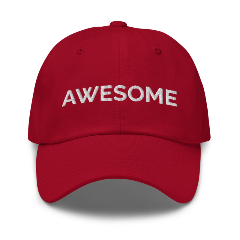 Awesome Hat - Cranberry
