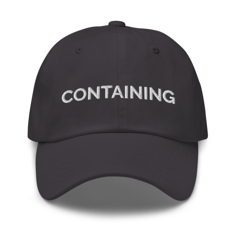 Containing Hat - Dark Grey
