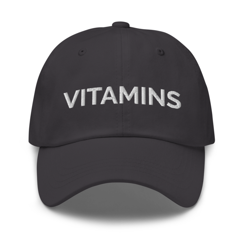 Vitamins Hat - Dark Grey