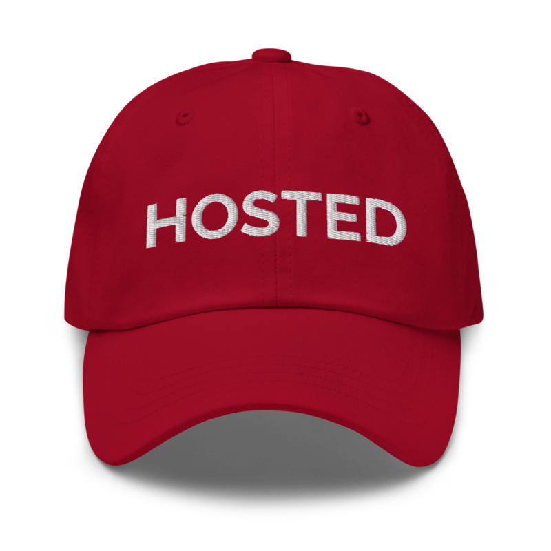 Hosted Hat - Cranberry