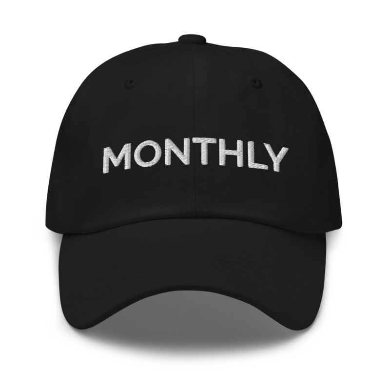 Monthly Hat - Black