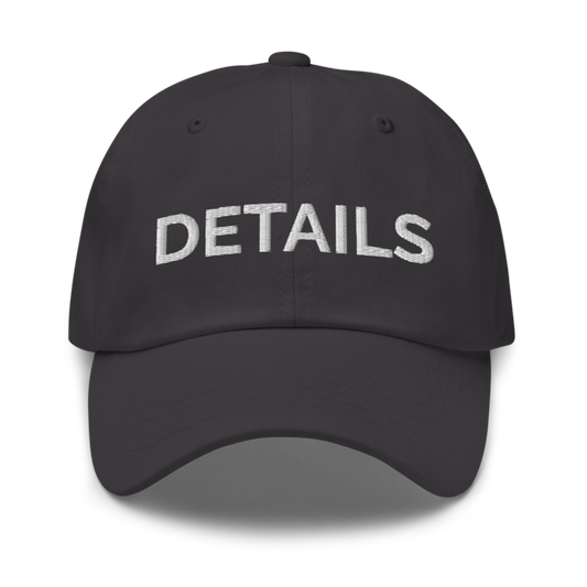 Details Hat - Dark Grey