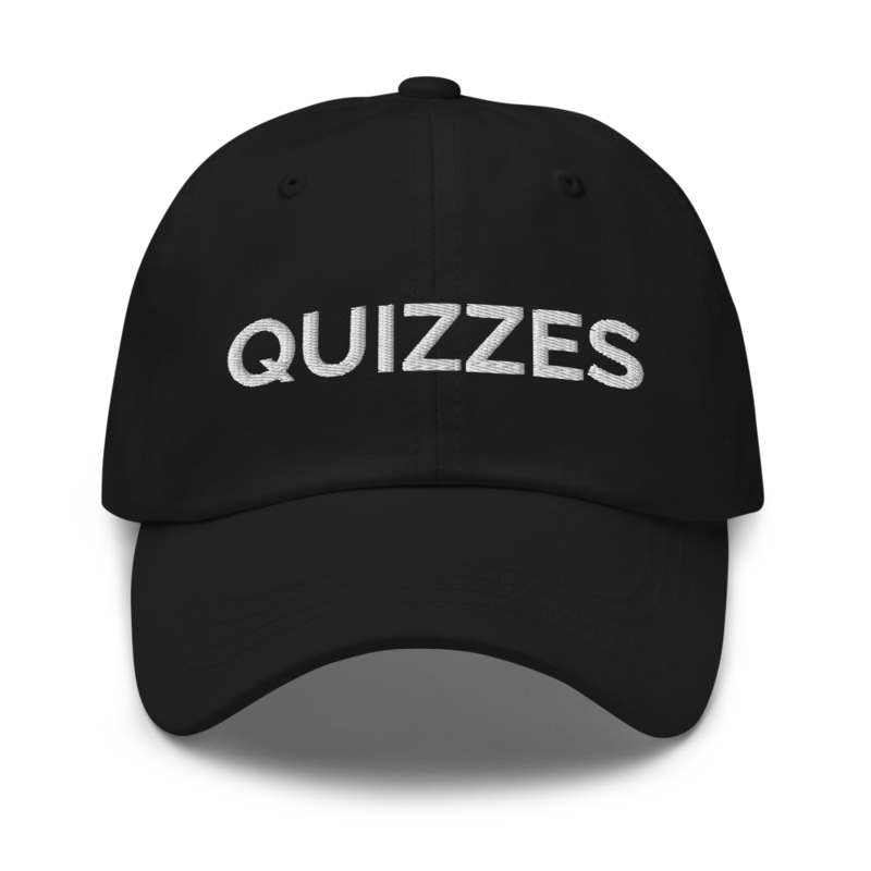 Quizzes Hat - Black