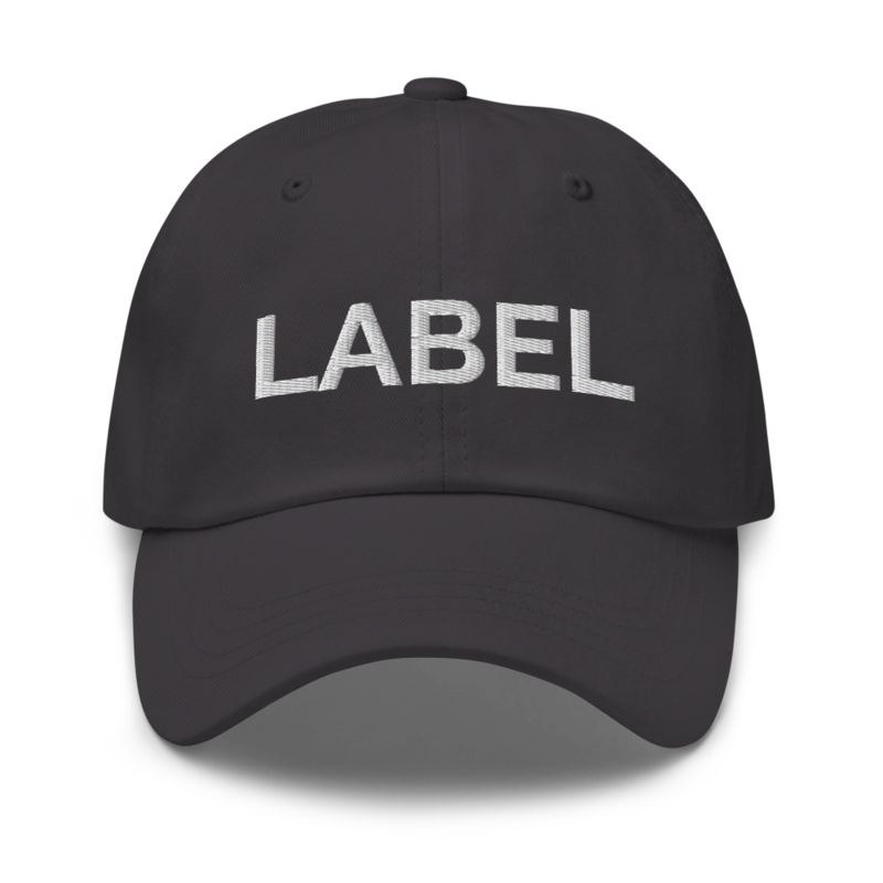 Label Hat - Dark Grey