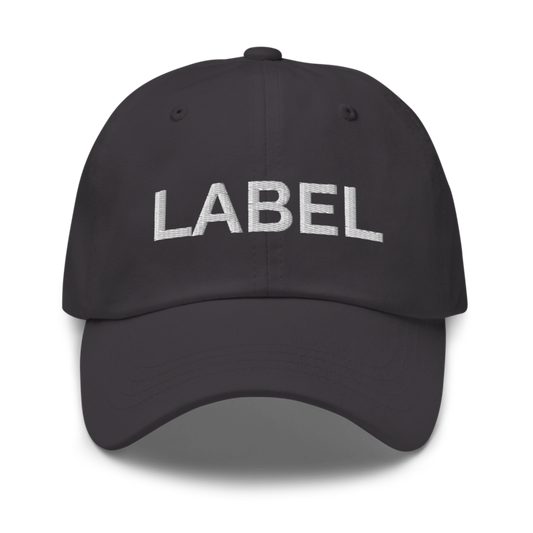 Label Hat - Dark Grey