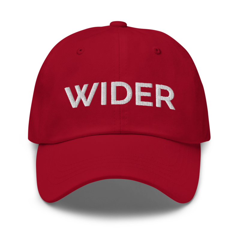 Wider Hat - Cranberry