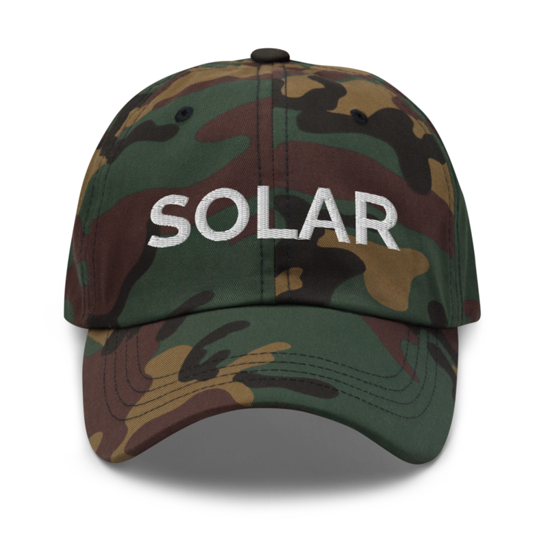 Solar Hat - Green Camo