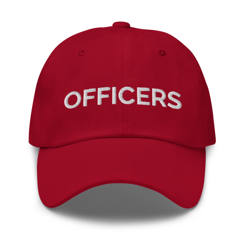 Officers Hat - Cranberry