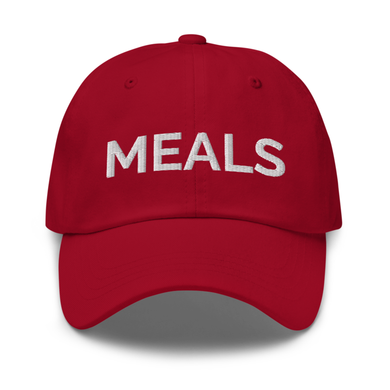 Meals Hat - Cranberry