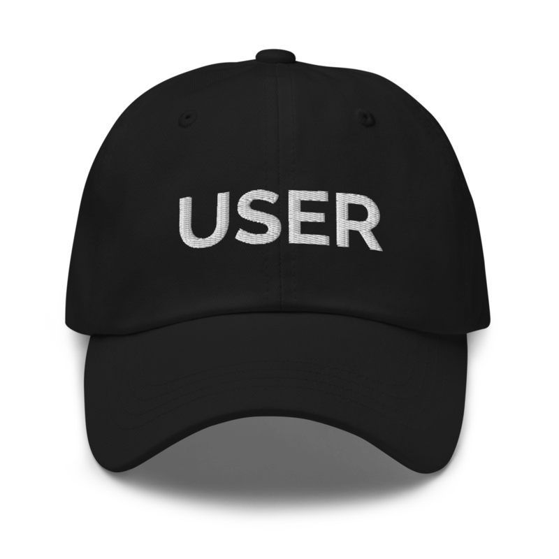 User Hat - Black