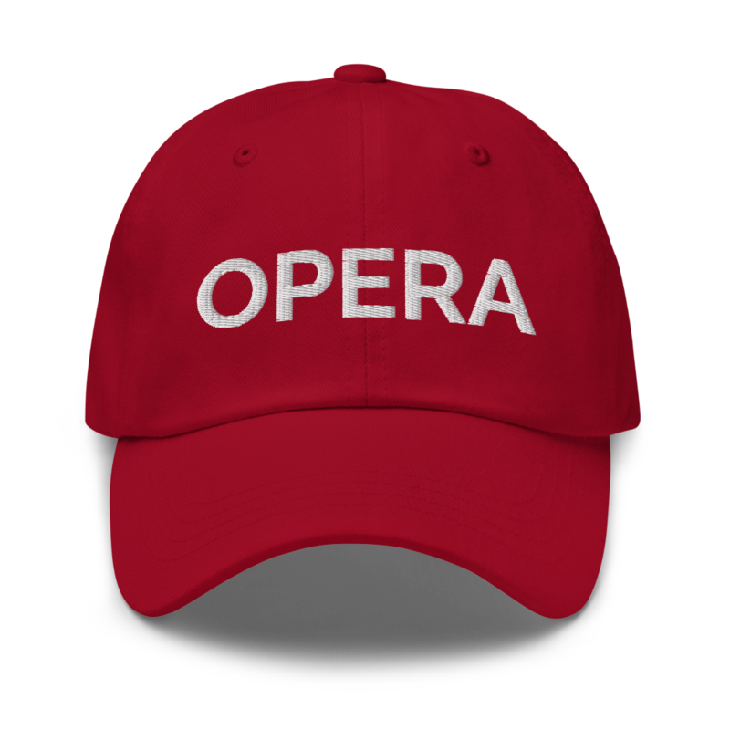 Opera Hat - Cranberry