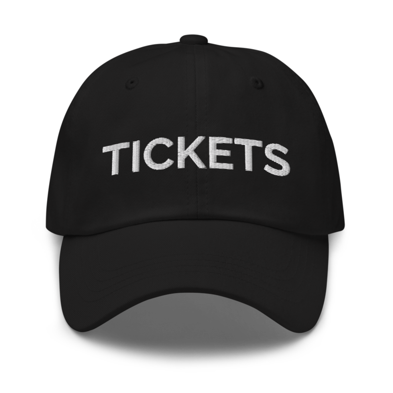 Tickets Hat - Black