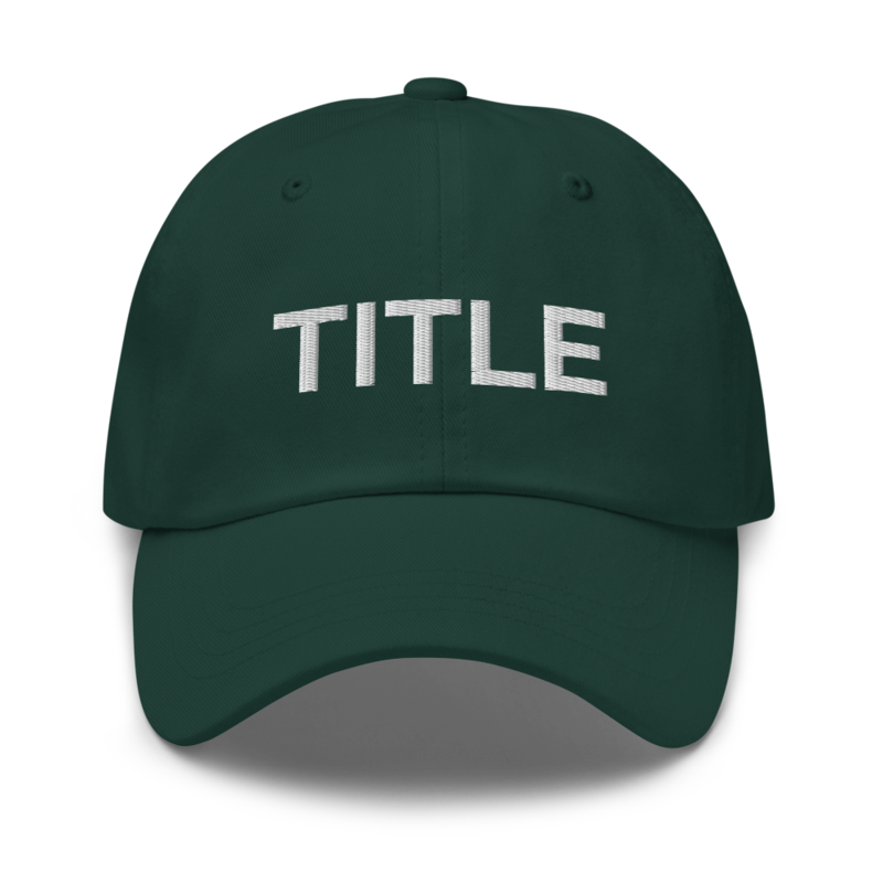 Title Hat - Spruce