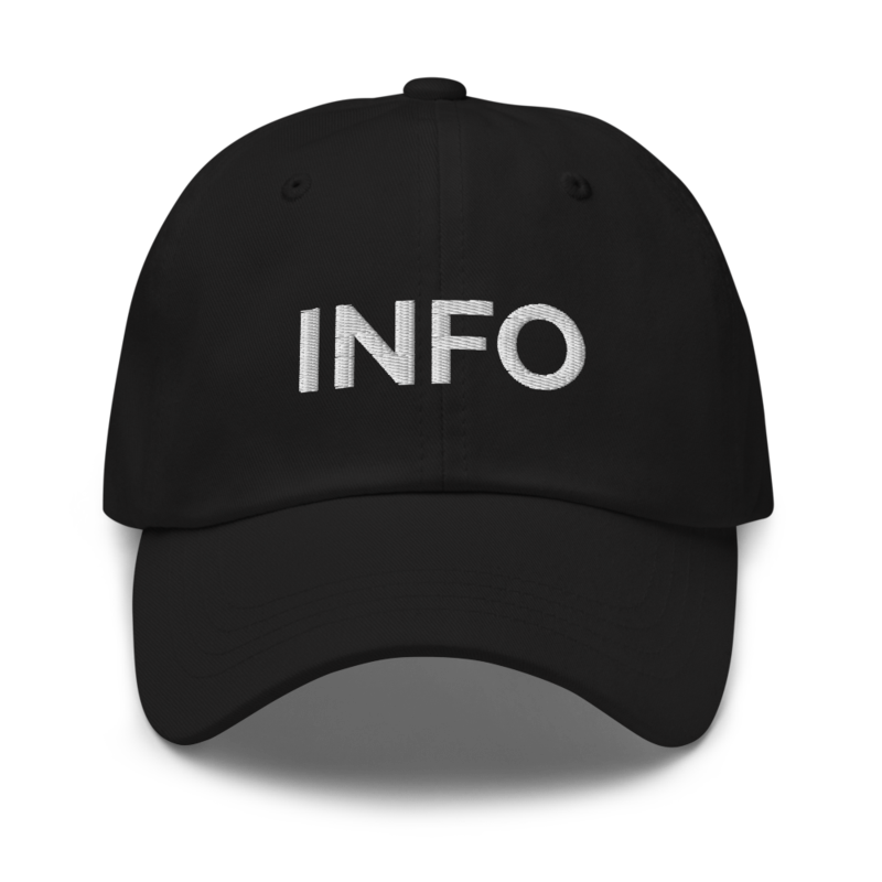 Info Hat - Black