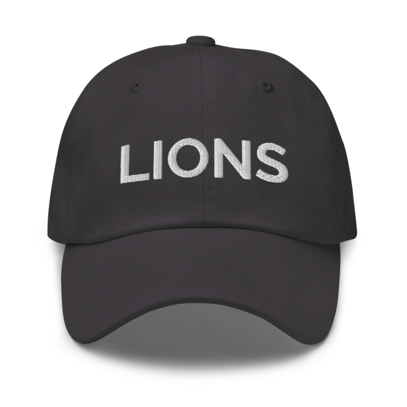 Lions Hat - Dark Grey