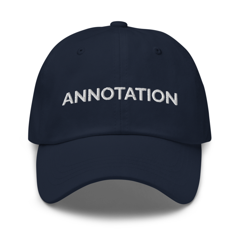 Annotation Hat - Navy