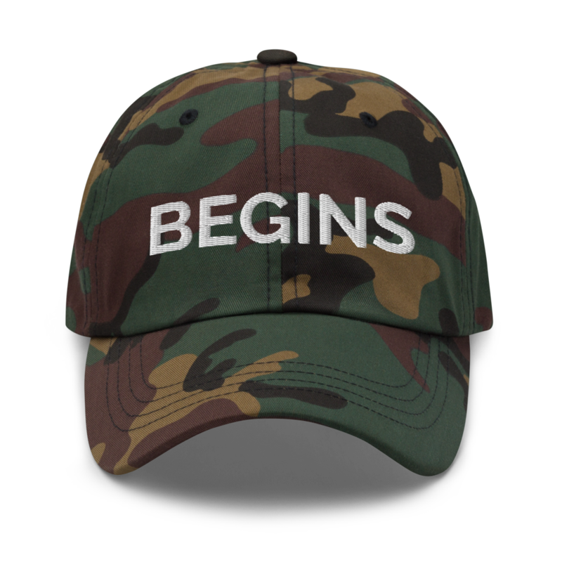 Begins Hat - Green Camo