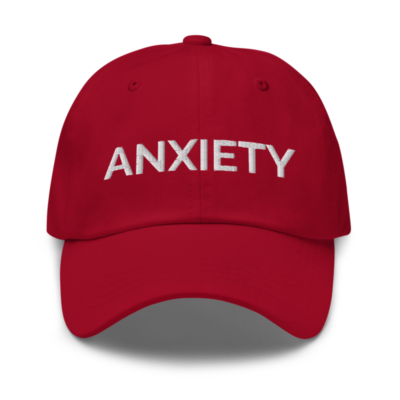 Anxiety Hat - Cranberry