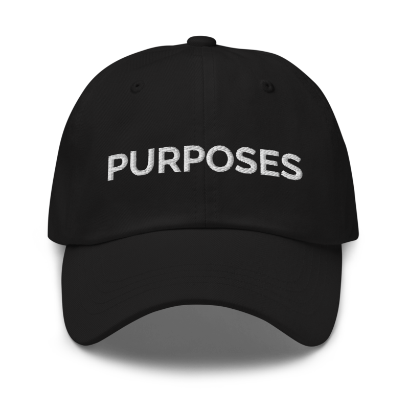Purposes Hat - Black