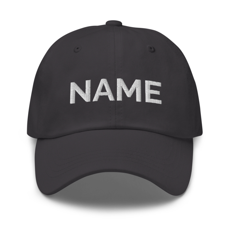 Name Hat - Dark Grey