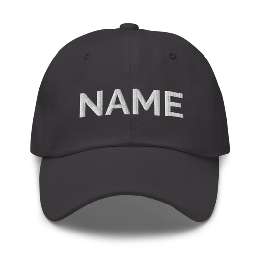 Name Hat - Dark Grey