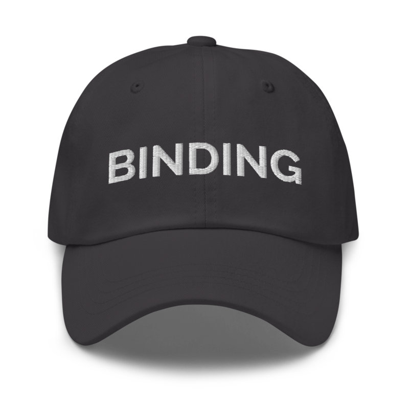 Binding Hat - Dark Grey
