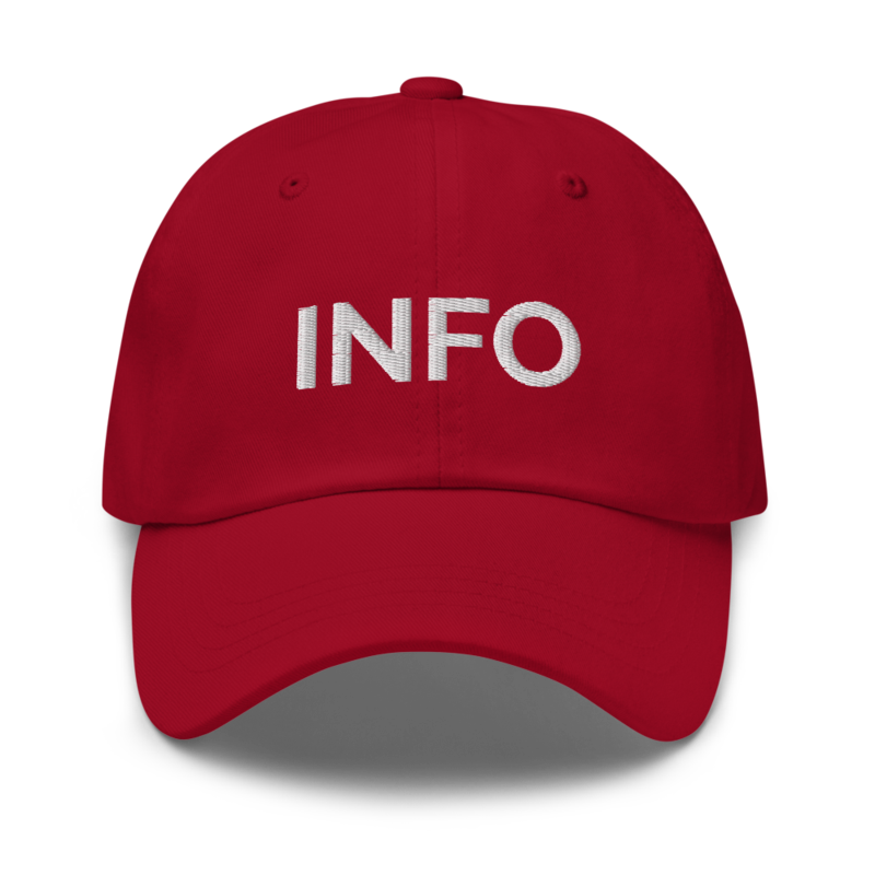 Info Hat - Cranberry