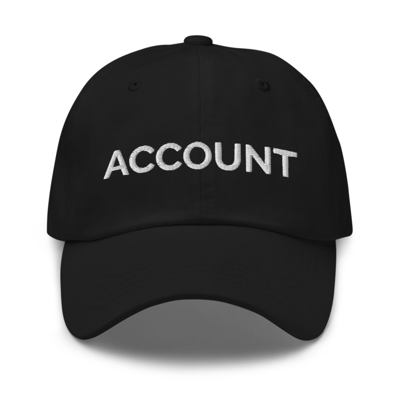 Account Hat - Black