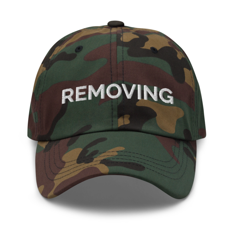 Removing Hat - Green Camo