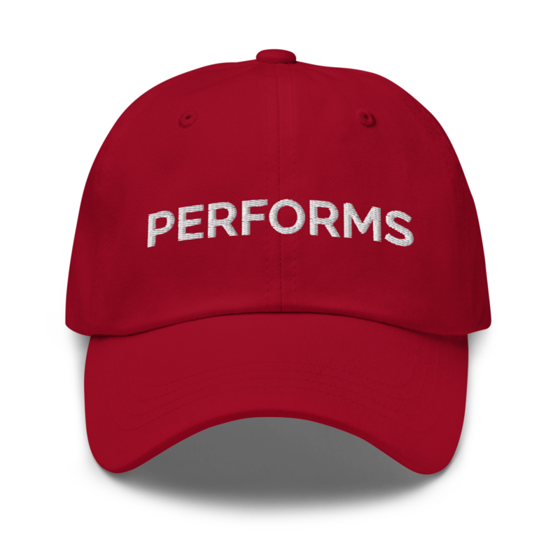 Performs Hat - Cranberry