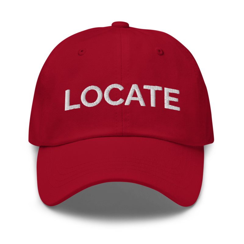 Locate Hat - Cranberry
