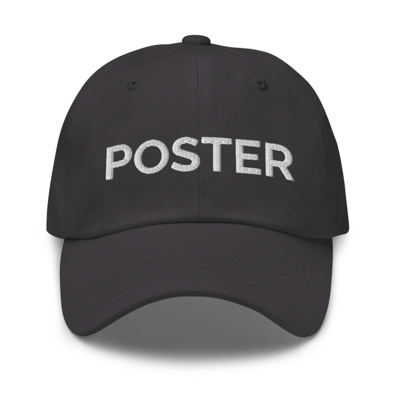 Poster Hat - Dark Grey