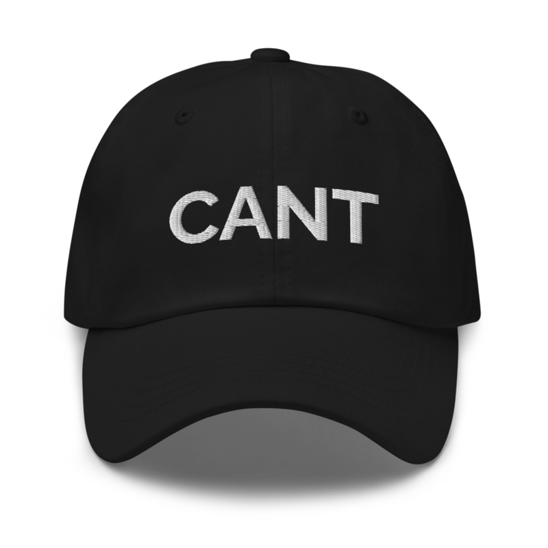 Cant Hat - Black