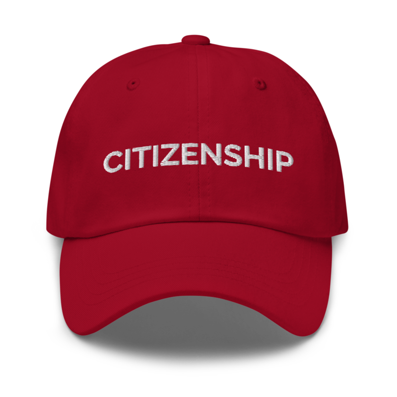 Citizenship Hat - Cranberry