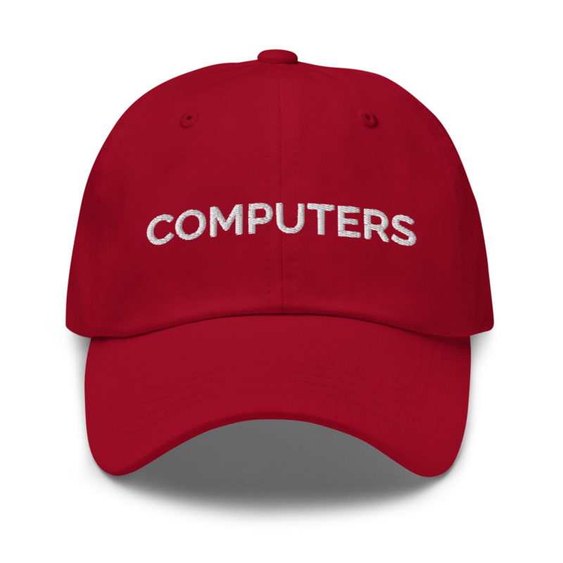 Computers Hat - Cranberry