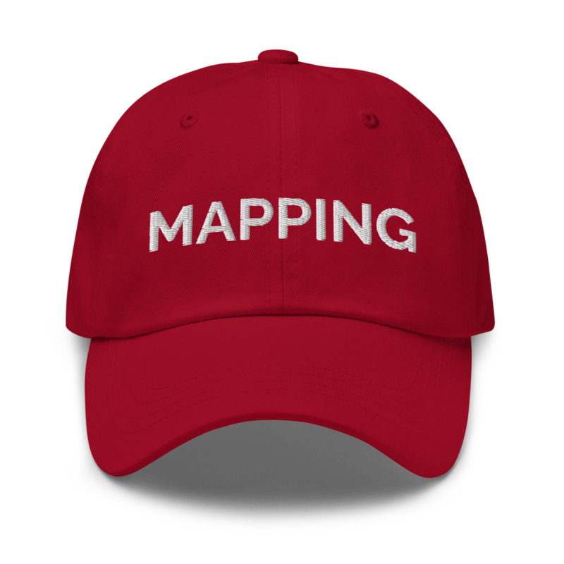 Mapping Hat - Cranberry