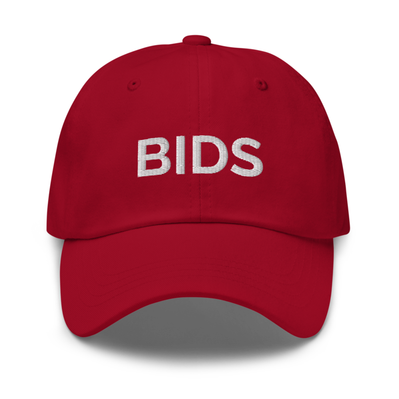 Bids Hat - Cranberry