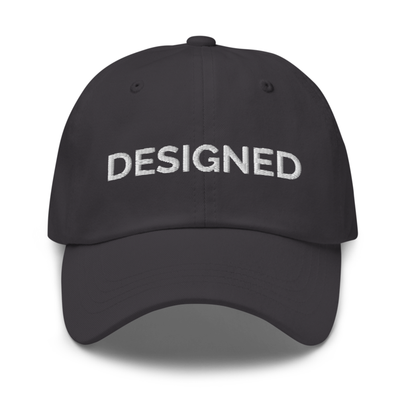 Designed Hat - Dark Grey