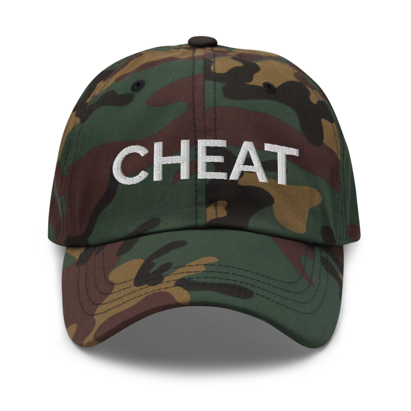 Cheat Hat - Green Camo