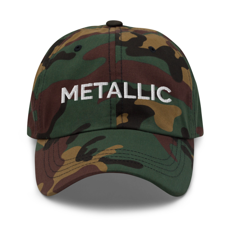 Metallic Hat - Green Camo