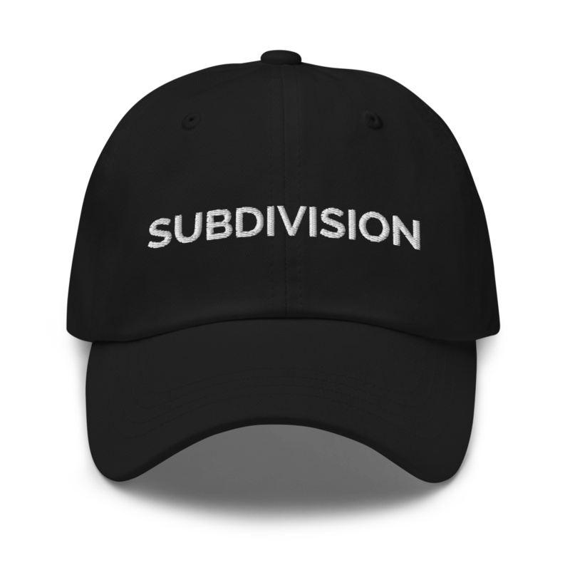 Subdivision Hat - Black