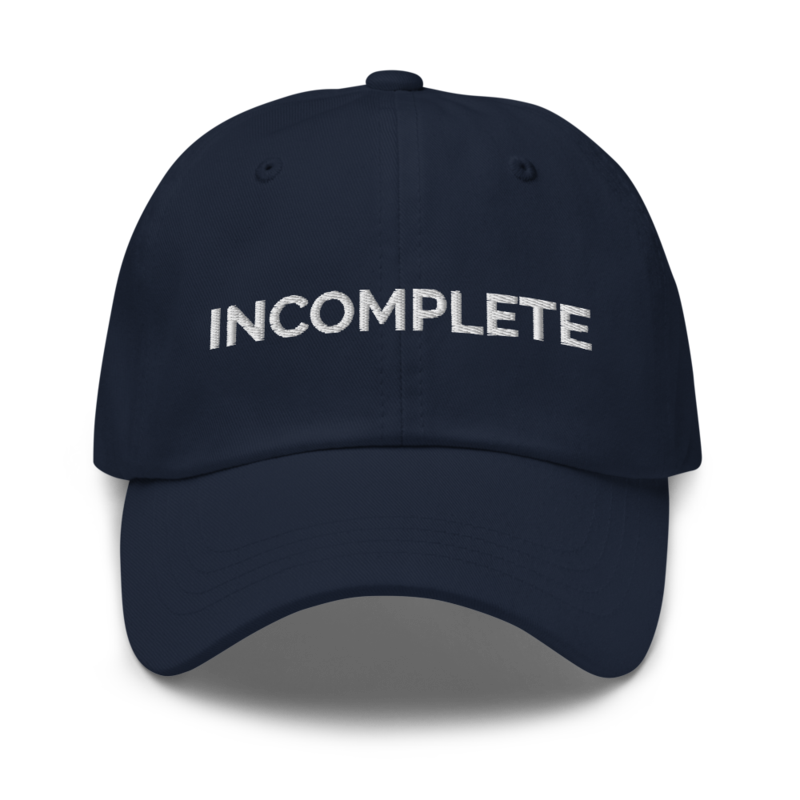 Incomplete Hat - Navy