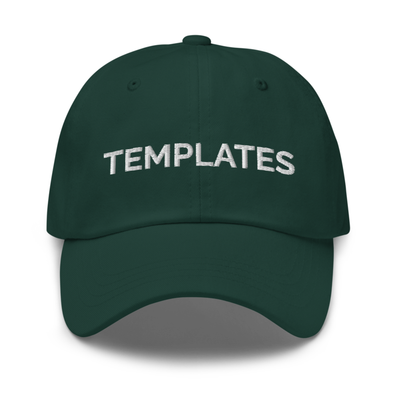 Templates Hat - Spruce